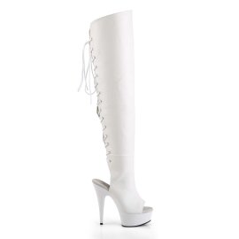 Pleaser Bottes cuissardes DELIGHT-3019 Blanc EU-37/US-7