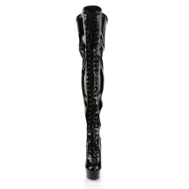 Pleaser Bottes cuissardes DELIGHT-3023 Noir EU-35/US-5