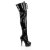 Pleaser Bottes cuissardes DELIGHT-3023 Noir EU-37/US-7