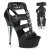 Pleaser CAPTIVA-658 Bottines à plateforme Similicuir Noir EU-35 / US-5