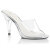 Fabulicious CARESS-401 Mules Transparent Argent EU-39 / US-9
