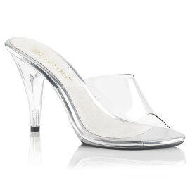 Fabulicious CARESS-401 Mules Transparent Argent EU-42 / US-12