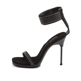 Fabulicious CHIC-40 Sandales Similicuir Noir EU-37 / US-7