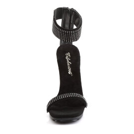 Fabulicious CHIC-40 Sandales Similicuir Noir EU-40 / US-10