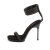 Fabulicious CHIC-40 Sandales Similicuir Noir EU-40 / US-10