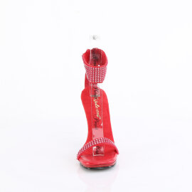 Fabulicious CHIC-40 Sandales Similicuir Strass Rouge EU-35 / US-5