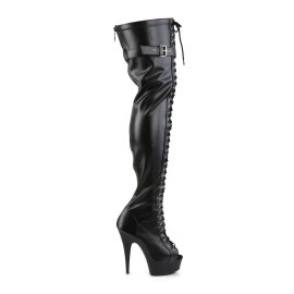 Pleaser Bottes cuissardes DELIGHT-3025 Noir EU-41/US-11