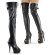 Pleaser Bottes cuissardes DELIGHT-3025 Noir EU-41/US-11