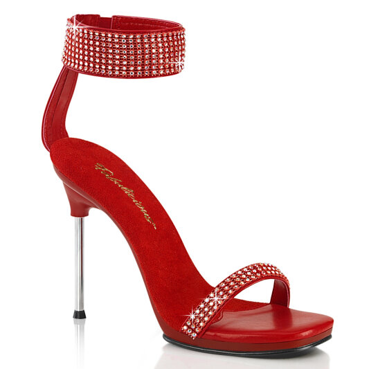 Fabulicious CHIC-40 Sandales Similicuir Strass Rouge EU-40 / US-10