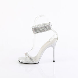 Fabulicious CHIC-40 Sandales Tissu Strass Argent EU-38 / US-8