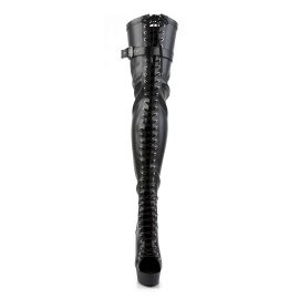 Pleaser Bottes cuissardes DELIGHT-3025 Noir EU-35/US-5