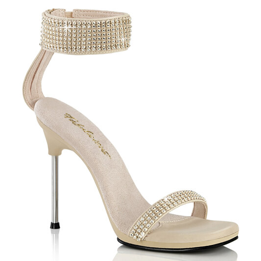Fabulicious CHIC-40 Sandales Similicuir Strass Beige EU-41 / US-11