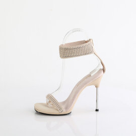 Fabulicious CHIC-40 Sandales Similicuir Strass Beige EU-41 / US-11