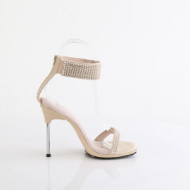 Fabulicious CHIC-40 Sandales Similicuir Strass Beige EU-41 / US-11