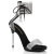 Fabulicious CHIC-47 Sandales Transparent Noir EU-35 / US-5