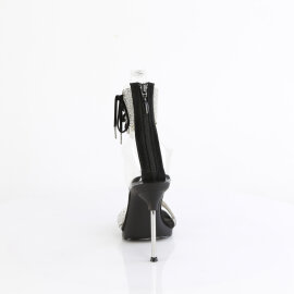 Fabulicious CHIC-47 Sandales Transparent Noir EU-37 / US-7