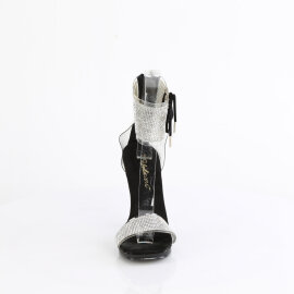 Fabulicious CHIC-47 Sandales Transparent Noir EU-39 / US-9