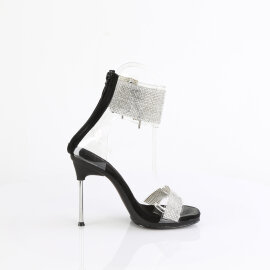 Fabulicious CHIC-47 Sandales Transparent Noir EU-41 / US-11