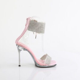 Fabulicious CHIC-47 Sandales Transparent Argent Rose pastel EU-36 / US-6