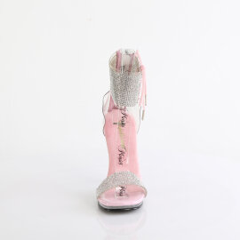 Fabulicious CHIC-47 Sandales Transparent Argent Rose pastel EU-39 / US-9