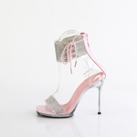 Fabulicious CHIC-47 Sandales Transparent Argent Rose pastel EU-39 / US-9