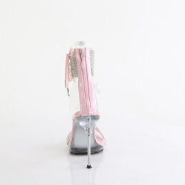 Fabulicious CHIC-47 Sandales Transparent Argent Rose pastel EU-39 / US-9