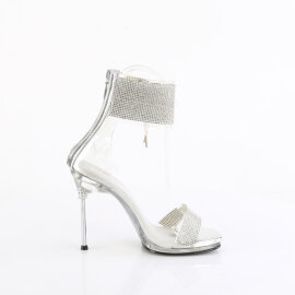 Fabulicious CHIC-47 Sandales Transparent Argent EU-39 / US-9