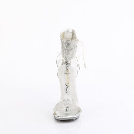 Fabulicious CHIC-47 Sandales Transparent Argent EU-36 / US-6