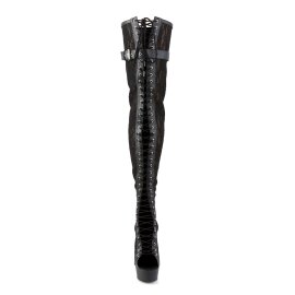 Pleaser Bottes cuissardes DELIGHT-3025ML Noir EU-35/US-5