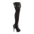 Pleaser Bottes cuissardes DELIGHT-3025ML Noir EU-35/US-5