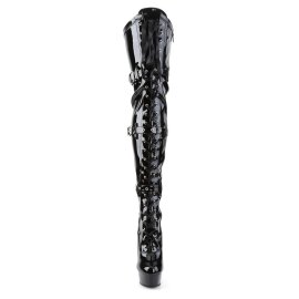 Pleaser Bottes cuissardes DELIGHT-3028 Noir EU-35/US-5