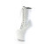 Pleaser CRAZE-1040TT Bottes genoux à plateforme Revêtement laqué Marron Blanc EU-38 / US-8