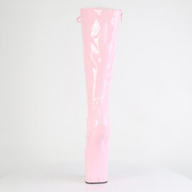 Pleaser CRAZE-2023 Bottes genoux à plateforme Revêtement laqué Rose EU-37 / US-7