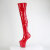 Pleaser CRAZE-3000 Cuissardes à plateforme Revêtement laqué Rouge EU-37 / US-7