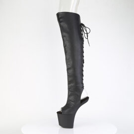 Pleaser CRAZE-3019 Cuissardes à plateforme Similicuir Noir EU-43 / US-13