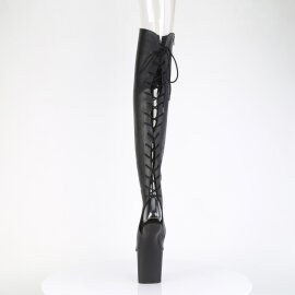 Pleaser CRAZE-3019 Cuissardes à plateforme Similicuir Noir EU-43 / US-13
