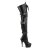 Pleaser Bottes cuissardes DELIGHT-3028 Noir EU-35/US-5