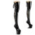Pleaser CRAZE-3050 Cuissardes à plateforme Revêtement laqué Noir EU-40 / US-10