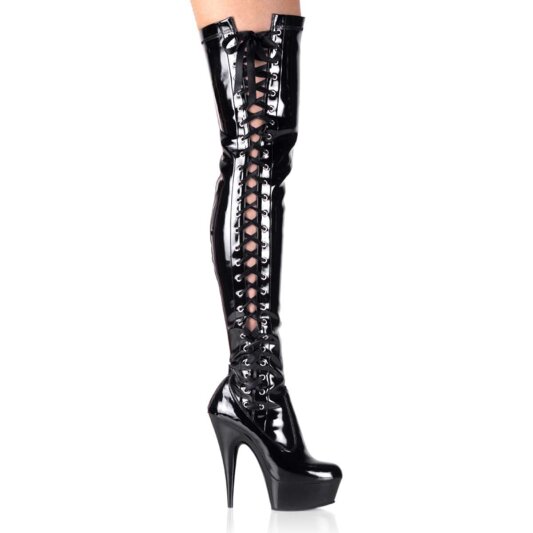 Pleaser Bottes cuissardes DELIGHT-3050 Noir EU-41/US-11