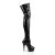 Pleaser Bottes cuissardes DELIGHT-3050 Noir EU-35/US-5