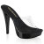 Fabulicious COCKTAIL-501 Mules à plateforme Transparent Noir EU-40 / US-10