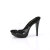 Fabulicious COCKTAIL-501 Mules à plateforme Transparent Noir EU-44 / US-14