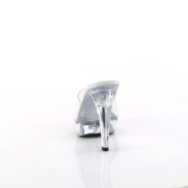 Fabulicious COCKTAIL-501 Mules à plateforme Transparent EU-35 / US-5