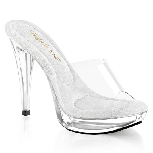 Fabulicious COCKTAIL-501 Mules à plateforme Transparent EU-36 / US-6