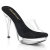Fabulicious COCKTAIL-501 Mules à plateforme Transparent Noir EU-35 / US-5