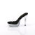 Fabulicious COCKTAIL-501 Mules à plateforme Transparent Noir EU-35 / US-5