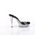 Fabulicious COCKTAIL-501 Mules à plateforme Transparent Noir EU-35 / US-5