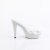 Fabulicious COCKTAIL-501DM Mules à plateforme Transparent Strass Argent EU-35 / US-5