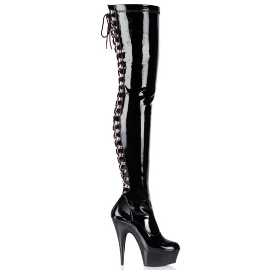 Pleaser Bottes cuissardes DELIGHT-3063 Noir EU-35/US-5