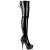 Pleaser Bottes cuissardes DELIGHT-3063 Noir EU-35/US-5